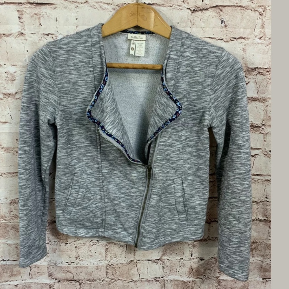 Matilda Jane Blazer Sweatshirt Jacket Women Small - image 6